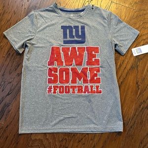 NWT New York Giants officially licensed dri fit youth large short sleeve shirt